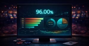 RTP in slots — 5 essential facts covering return to player calculation, variable RTP tiers, house edge, volatility comparison, and verification steps