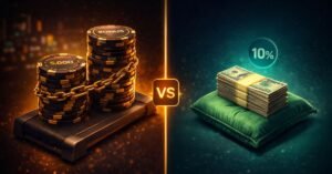 Reload bonus vs cashback compared — 3 worked examples showing clearing cost, net value, and player type verdicts for each promotion type