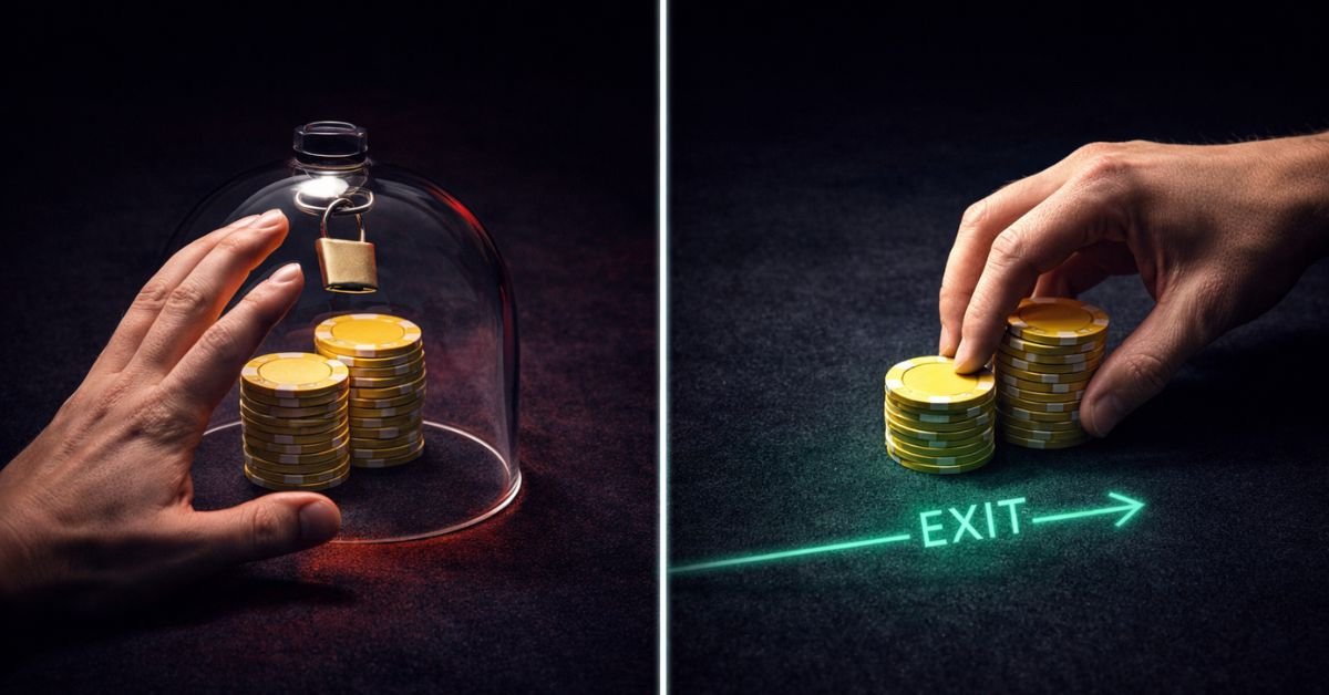 Sticky vs non-sticky bonus explained — 3 critical differences including the exit option, EV math, and wagering requirement impact