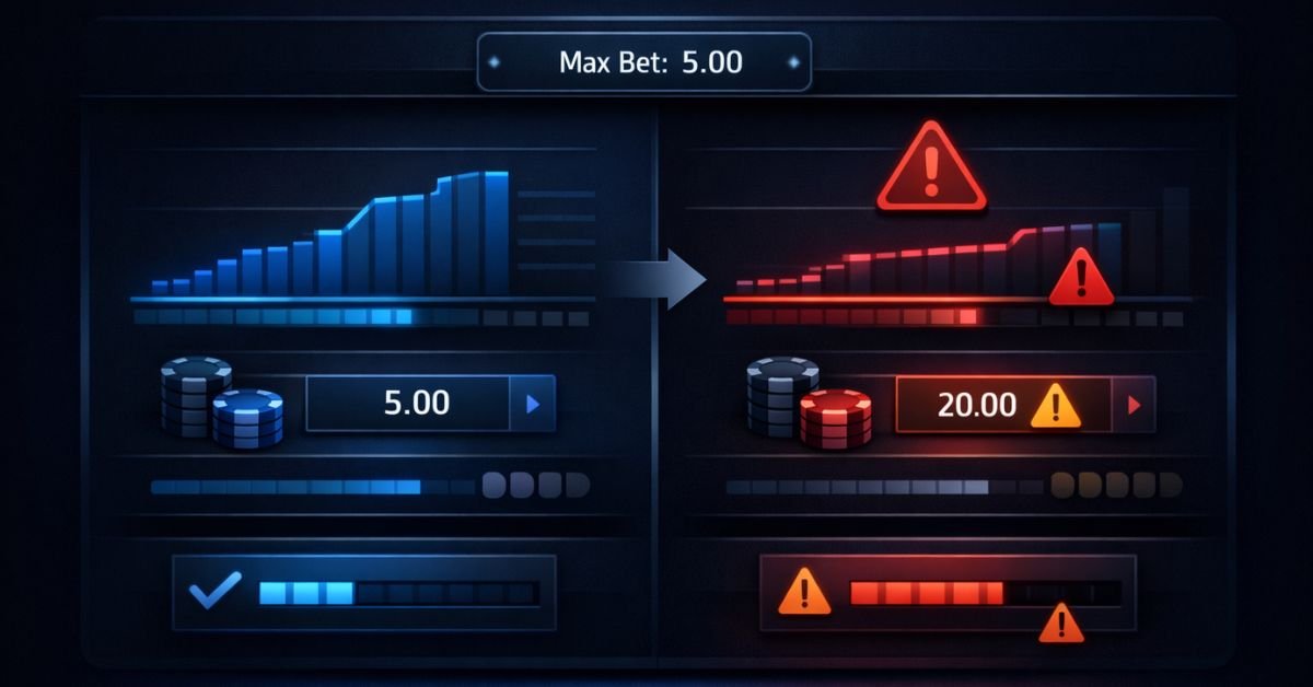 max bet rule casino bonus explained with stake limit warning