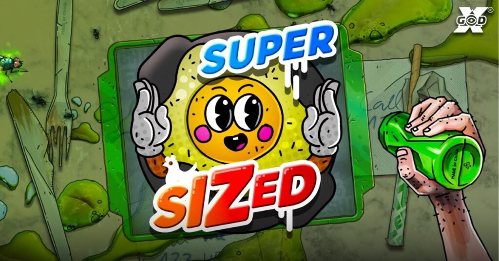 Supersized slot review by Nolimit City — 12,345x max win, clone reels, Germinator free spins and God Mode bonus buy
