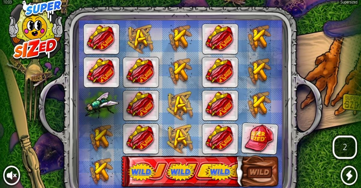 Supersized Germinator spins showing expanded reels and symbol removal during Nolimit City bonus play