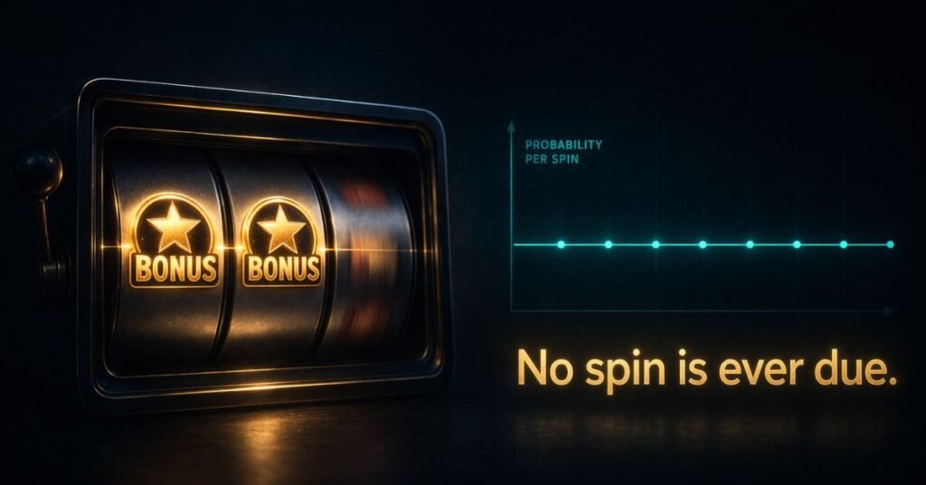 gambler's fallacy in slots probability chart